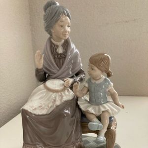 Lladro Granny and Child